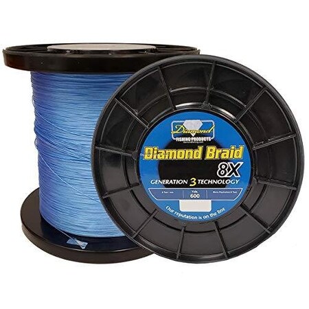 Momoi Diamond Braid Generation Iii Hollow Core 150Lb 600Yd Blue 74615